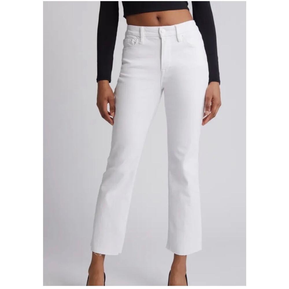 Good American's "Good Curve" white denim - NEW Size 12